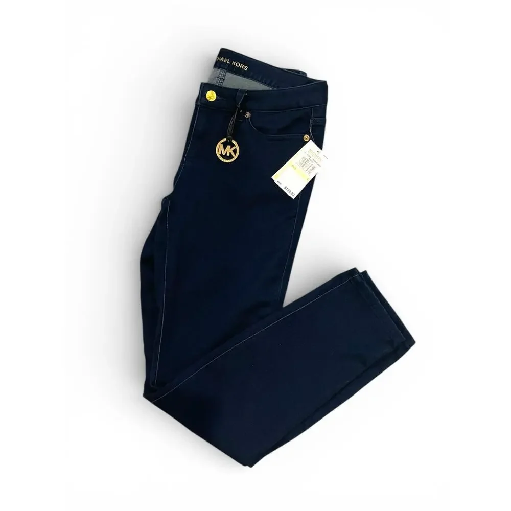 Michael Kors Skinny Jeans Dark Blue NWT Size 4